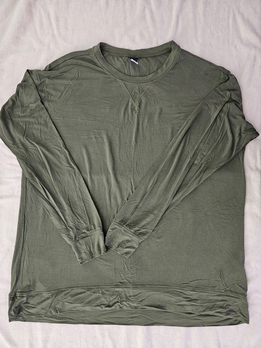 Old Navy Sunday Sleep Olive Green Loungewear Top Medium Tall M Tall